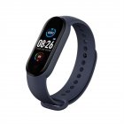 M5 Men Intelligent  Watch Magnetic Rechargeable Digital Watch Heart Rate Blood Pressure Monitor Sports Fitness Tracker Bracelet blue