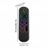 M5 Remote Control Air Mouse Mini Keyboard USB Wireless Remote Control With Voice Inputting Lighting Dual Modes Connection Colorful light