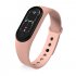 M5 Smart Sports Bracelet Band Sport Watch Vzheart Rate Blood Pressure Oxygen Monitoring Call Reminder Fitness Bracelet Pink