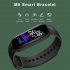 M5 Smart Watch Waterproof Heart Rate Blood Pressure Monitor Fitness Sports Smart Band Compatible For Ios Android red