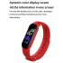 M5 Smart Watch Waterproof Heart Rate Blood Pressure Monitor Fitness Sports Smart Band Compatible For Ios Android red