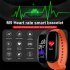 M5 Smart Watch Waterproof Heart Rate Blood Pressure Monitor Fitness Sports Smart Band Compatible For Ios Android red