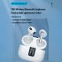 M52 Wireless Earbuds In Ear Design Noise Canceling Earphones With Power Display Charging Case For Cell Phone Computer Laptop Sports black