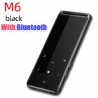 M6 Bluetooth compatible Lossless Mp3mp4  Player 10 Brightness Setting Mp5mp6 Walkman Fm Radio Ebook Voice Recorder Support Tf Card without memory