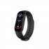 M6 Smart Watch Bracelet Heart Rate Blood Pressure Monitor Fitness Color Screen Ip67 Waterproof Smartwatch black