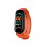 M6 Smart Watch Bracelet Heart Rate Blood Pressure Monitor Fitness Color Screen Ip67 Waterproof Smartwatch Orange