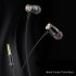 M6 Sport Headsets Wired In Ear Phones Headphone  Noise Cancelling Head Phones With Mic  Music Earphones For Mobile Phone Computer Pc black