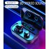 M7 LED Digital Display TWS Earphones Mini Stereo Headphones Bluetooth5 0 with 3600mAh Charging Case for Mobile Power Bank white