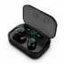 M7 LED Digital Display TWS Earphones Mini Stereo Headphones Bluetooth5 0 with 3600mAh Charging Case for Mobile Power Bank black