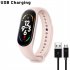 M7 Men Smart Watch Heart Rate Blood Pressure Monitor Waterproof Fitness Sports Bracelet Compatible for Android IOS Black