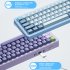 M71 Gaming Keyboard  Wireless Mechanical Keyboard  Aluminum Alloy Shell Wireless 2 4G Mechanical Keyboard Gaming  Hot Swappable RGB Backlight Wired Keyboard sea