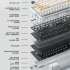M71 Gaming Keyboard  Wireless Mechanical Keyboard  Aluminum Alloy Shell Wireless 2 4G Mechanical Keyboard Gaming  Hot Swappable RGB Backlight Wired Keyboard sea