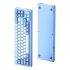 M71 Gaming Keyboard  Wireless Mechanical Keyboard  Aluminum Alloy Shell Wireless 2 4G Mechanical Keyboard Gaming  Hot Swappable RGB Backlight Wired Keyboard sea
