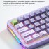 M71 Gaming Keyboard  Wireless Mechanical Keyboard  Aluminum Alloy Shell Wireless 2 4G Mechanical Keyboard Gaming  Hot Swappable RGB Backlight Wired Keyboard sea