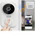 M8 Smart Visual Doorbell Two way Intercom Infrared Night Vision Remote Monitoring Security System Wifi Video Door Bell black