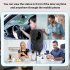 M8 Smart Visual Doorbell Two way Intercom Infrared Night Vision Remote Monitoring Security System Wifi Video Door Bell black
