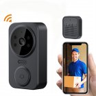 M8 Smart Visual Doorbell Two-way Intercom Infrared Night Vision Remote Monitoring Security System Wifi Video Door Bell black