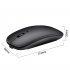 M80 2 4G Wireless Rechargeable Charging Mouse Ultra Thin Silent Office Notebook Opto electronic Mouse Rose gold
