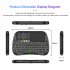 M9 Smart Wireless Mini Keyboard Bluetooth compatible 2 4g Dual Mode Touchpad Colorful Backlight Keyboard black English