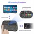 M9 Smart Wireless Mini Keyboard Bluetooth compatible 2 4g Dual Mode Touchpad Colorful Backlight Keyboard black English Russian