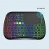 M9 Smart Wireless Mini Keyboard Bluetooth compatible 2 4g Dual Mode Touchpad Colorful Backlight Keyboard black English