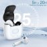 M9 Wireless Earphones with Charging Case Waterproof Hifi Sound Quality Headphones In Ear Earbuds White