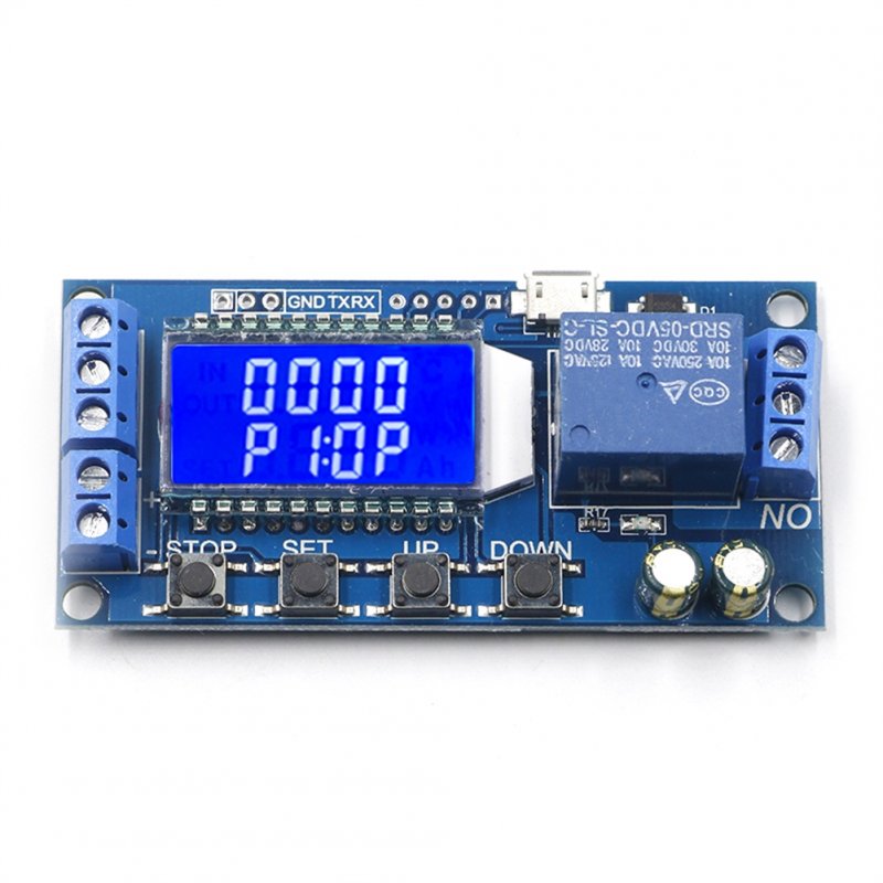 6--30v Cycle Timing Switch Module Digital Lcd Display Delay Trigger Relay Power Off Time Control Switch 