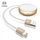 MCDODO Circle Series Lightning Cable Mini Easy Organized Retractable Design Cute Charging Cable for iPhone iPad 90cm  White
