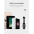 MCDODO Circle Series Lightning Cable Mini Easy Organized Retractable Design Cute Charging Cable for iPhone iPad 90cm  Black