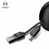 MCDODO Circle Series Lightning Cable Mini Easy Organized Retractable Design Cute Charging Cable for iPhone iPad 90cm  Black