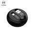 MCDODO Circle Series Lightning Cable Mini Easy Organized Retractable Design Cute Charging Cable for iPhone iPad 90cm  Black