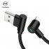 MCDODO Lamp Seires Lightning Cable 90 Degree Angle Head Gaming Charging Cable 1 8m
