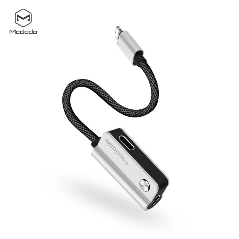 MCDODO 0.1m Lightning Cable Silver