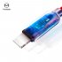 MCDODO Smart Series Auto Disconnect Lightning Cable for iPhone iPad 1 2m Sliver Red