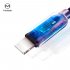 MCDODO Smart Series Auto Disconnect Lightning Cable for iPhone iPad 1 2m Sliver Black