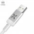 MCDODO X Series Voice Control Lightning Cable with LED 1m White