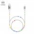 MCDODO X Series Voice Control Lightning Cable with LED 1m White