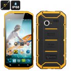 MFOX A6 Rugged IP68 Military Smartphone with a 5inch 1920x1080 OGS screen  MTK6589T quad core 1 5GHz CPU  2GB RAM and 16GB Memory   runs Android4 4