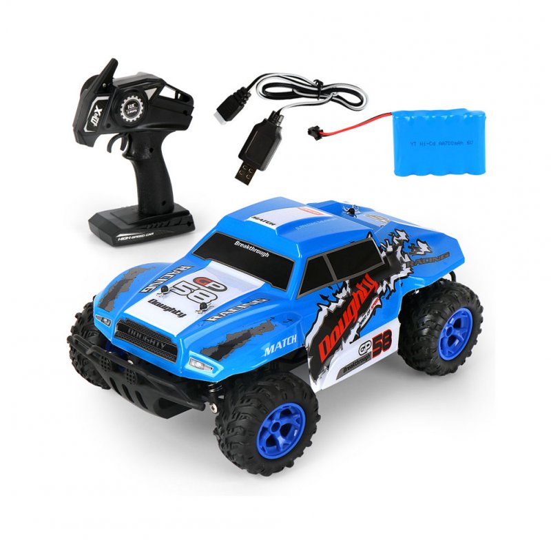 MGRC Climbing Electric Remote Control Car 1:14 Off-road High Speed Racing Toy High Speed Short Card Racing (Blue) MG32