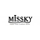 MISSKY Women A line Wrap V neck Short Sleeve Elegant Slim Fit Flare Dresses