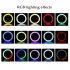 MJ26 Led Ring Selfie Light With Tripod Phone Holder Desktop Camera Circle Light With Multi Color Modes For Photography Makeup Live Stream 8 inches 20CM