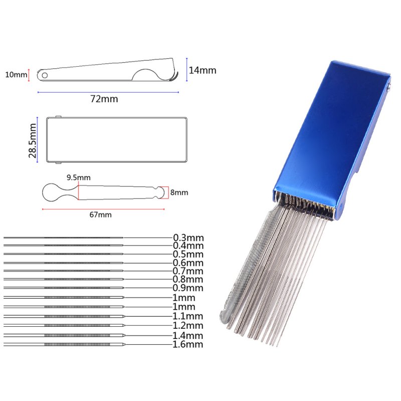 Portable DIY Guitar Repair Tools Box Guitar Nut Slotting File Saw Rods Slot Filing Set Luthier Replacement Accessories Boxed