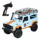 MN 99 2 4G 1 12 4WD RTR Crawler RC Car For Land Rover 70 Anniversary Edition Vehicle Model blue Three battery