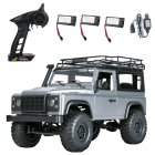 MN 99s 2.4G 1/12 4WD RTR Crawler RC Car Off-Road Buggy For Land Rover Vehicle Model gray_Three batteries