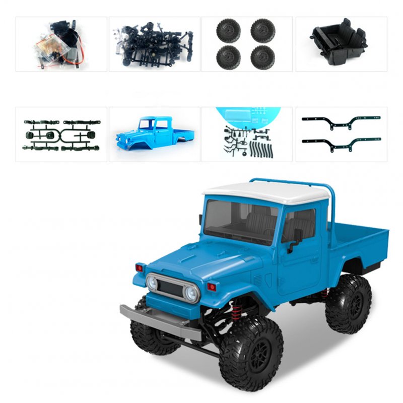 MN Model MN45 KIT 1/12 2.4G 4WD RC Car without ESC Battery Transmitter Receiver Blue