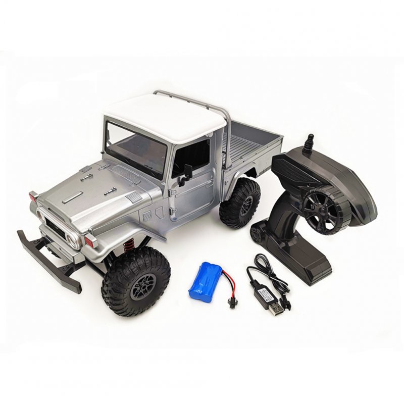 MN Model MN45 RTR 1/12 2.4G 4WD RC Car with LED Light Crawler Climbing Off-road Truck Silver
