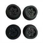 MN Model Metal Beadlock Wheels Rims for MN45 D90 91 96 99 99S 99A 1 12 Rc Car Model Spare Parts DIY  black 4PCS