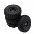 MN Model Metal Beadlock Wheel Rim Rubber Tires Set for MN45 D90 91 96 99 99S 99A 1 12 Rc Car Model Spare Parts DIY  black 4PCS