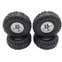 MN Model Metal Beadlock Wheel Rim Rubber Tires Set for MN45 D90 91 96 99 99S 99A 1 12 Rc Car Model Spare Parts DIY  Silver 1PC