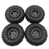 MN Model Metal Beadlock Wheel Rim Rubber Tires Set for MN45 D90 91 96 99 99S 99A 1 12 Rc Car Model Spare Parts DIY  Silver 1PC